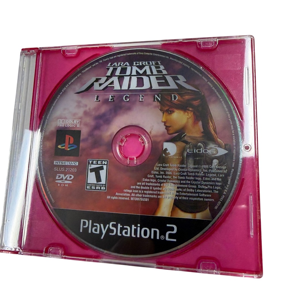 Lara Croft Tomb Raider Legend Sony PlayStation 2 PS2 Game Disc Only